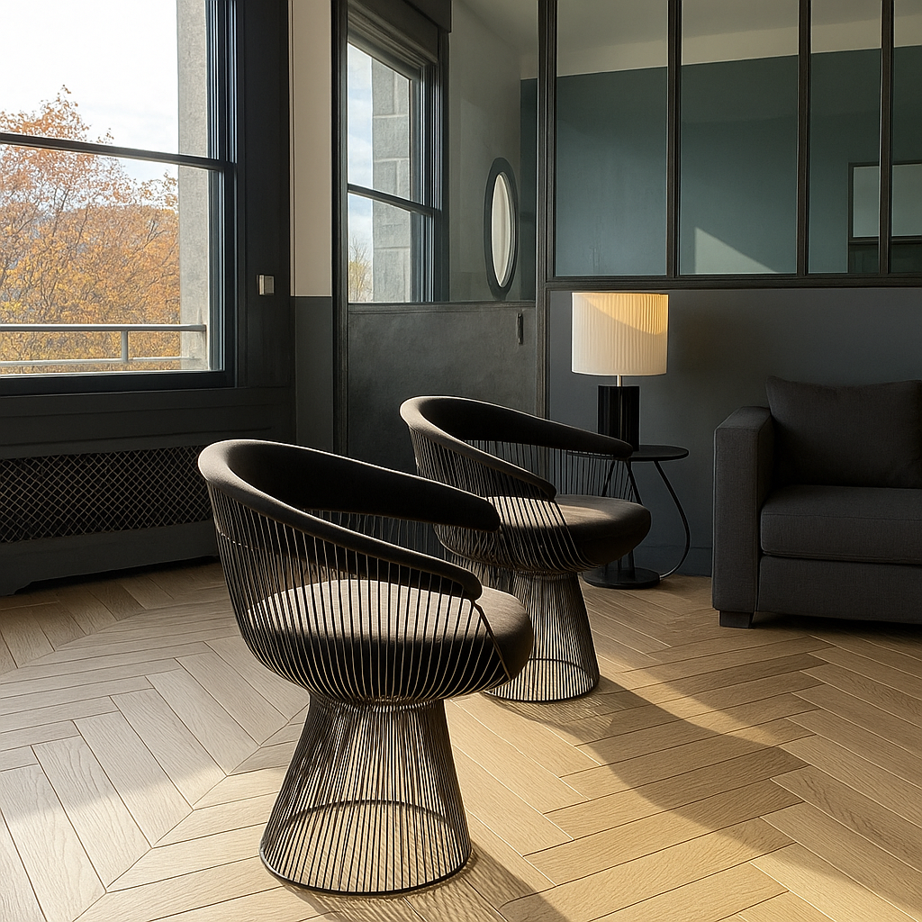 salon rénové par architecte à Paris Neuilly-sur-Seine